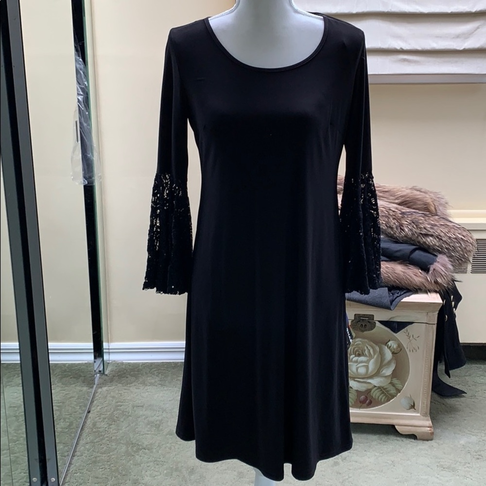 R & M Richards black dress